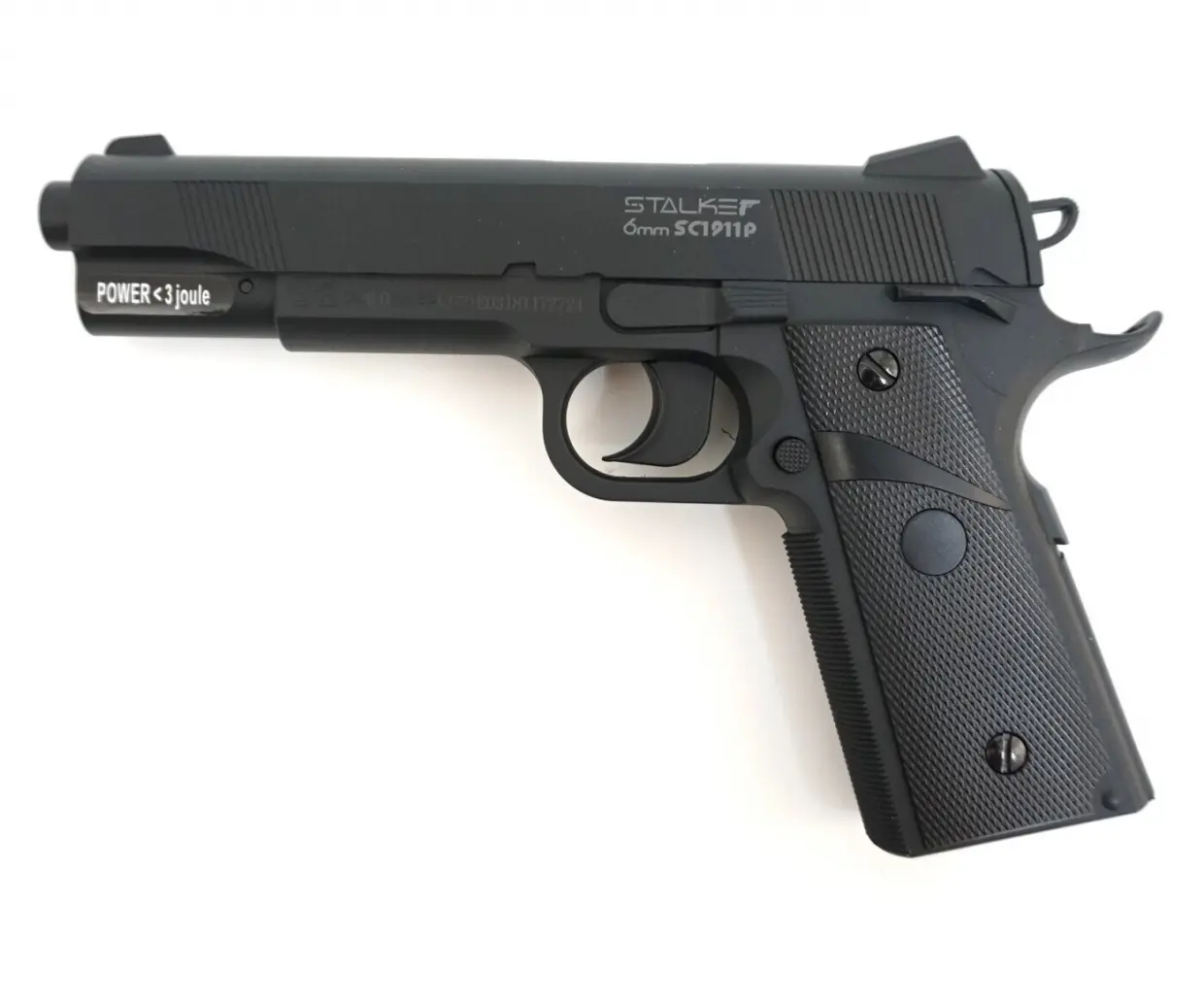 Stalker SA1911 Spring, (аналог Colt1911) кал.6мм, металл, магазин 13 шар.,черный (SA-130711911)