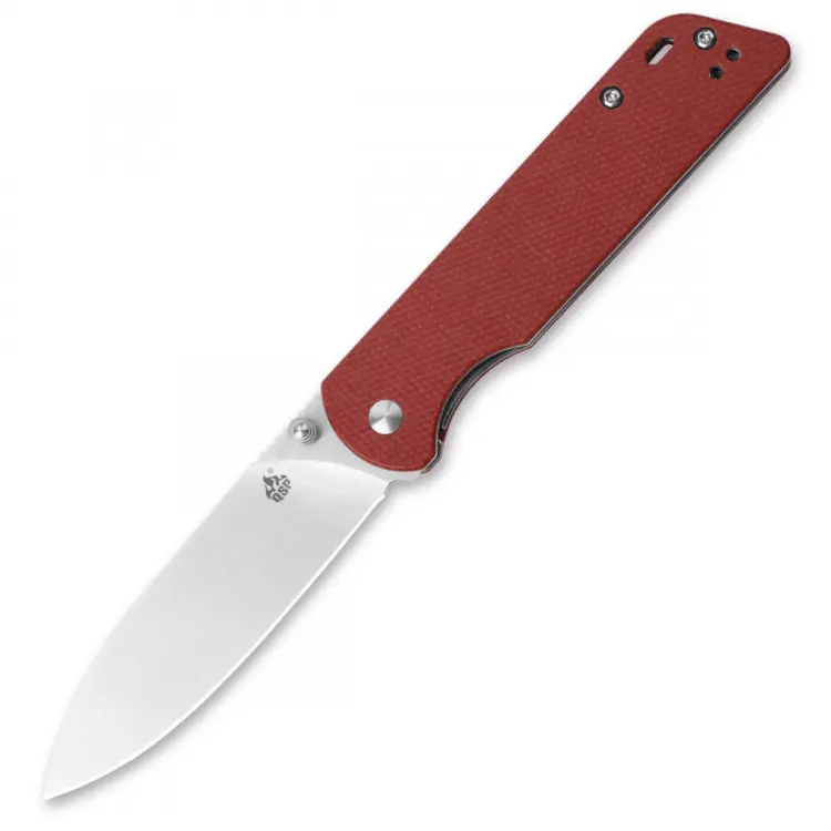 Parrot - нож складной, рукоять красная микарта, клинок D2 QS102-E 