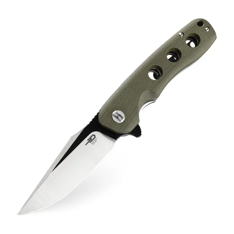 Arctic - нож складной, сталь D2 чернение+сатин, рукоять зеленая G10 BG33B-1 