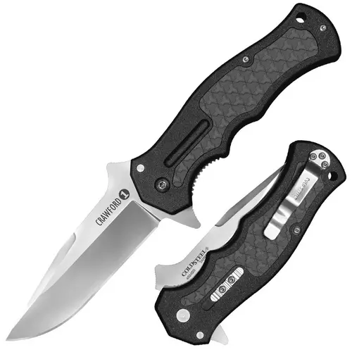 Crawford Model 1 Black - нож складной, черн. рук-ть Griv-Ex, сатин. клинок 4116 CS_20MWCB