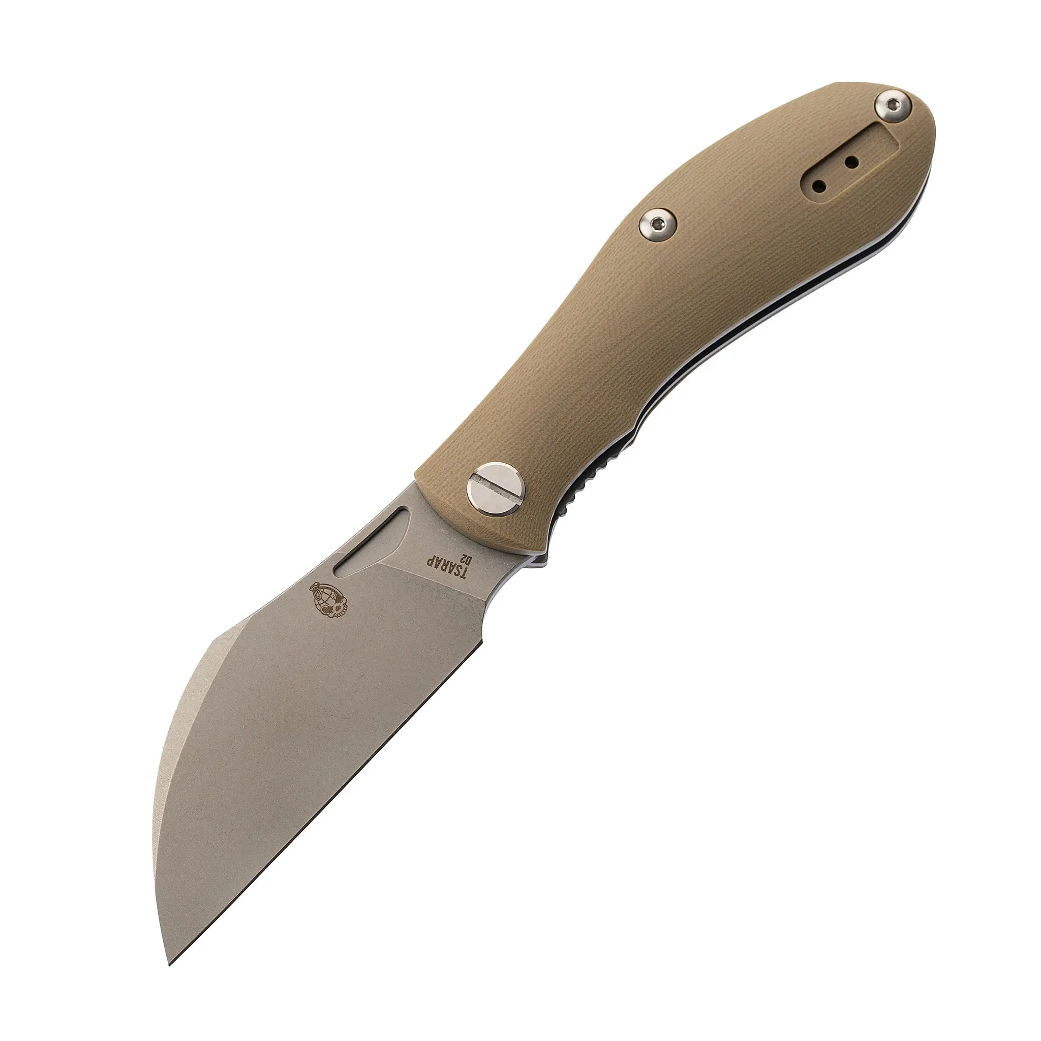 Нож складной TSARAP D2 steel (tan handle)