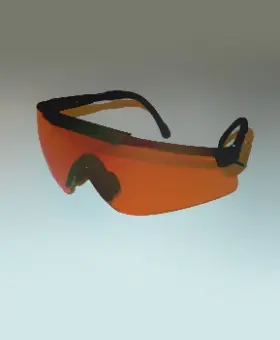 Очки стрелковые Sporty оранжевые (УФ защита, класс оптики1) незапотевающ, сменные линзы 
