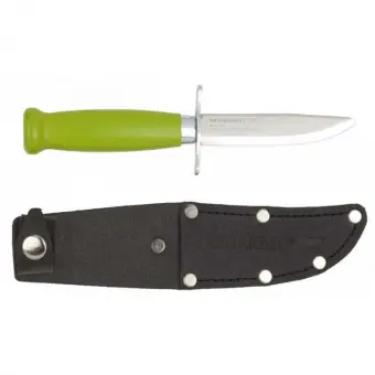 Нож Morakniv Scout 39 Safe Green, нержавеющая сталь, салатовое дерево 
